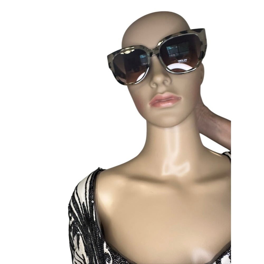 LOFT Sunglasses Womens Tortoise Shell Brown Lens Square Fashion Sun Glasses